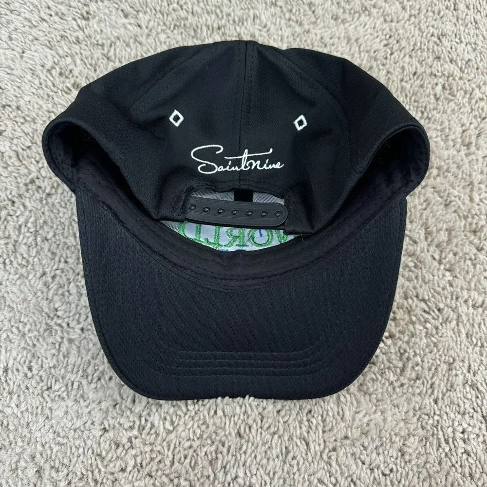 Play Golf Myrtle Beach Hat World Amateur SaintNine SnapBack Black Spellout‎ Cap